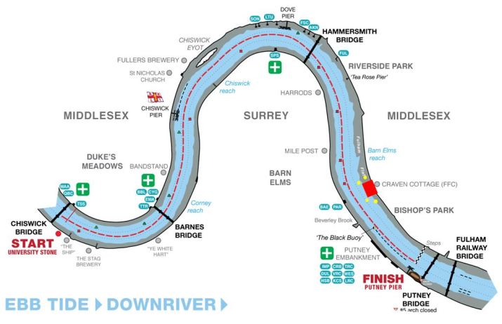 Fours Head course map
