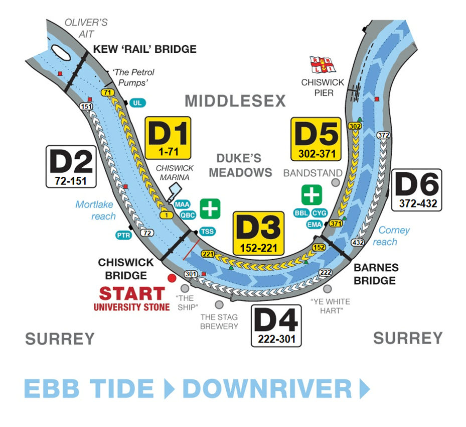Fours Head marshalling map 2025